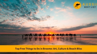 free things to do in broome